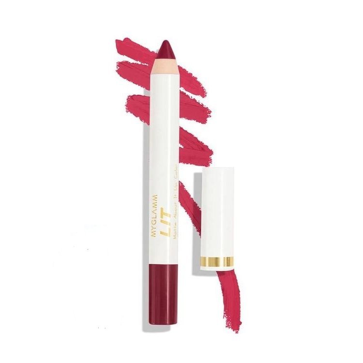 myglamm-lit-matte-about-it-lip-color-cherry-tap1 MyGlamm LIT Matte About It Lip Color- Cherry Tap - Image 1