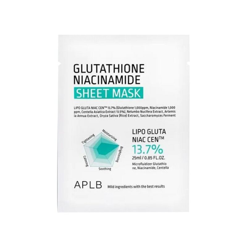 APLB Glutathione Niacinamide Sheet Mask - 25ml