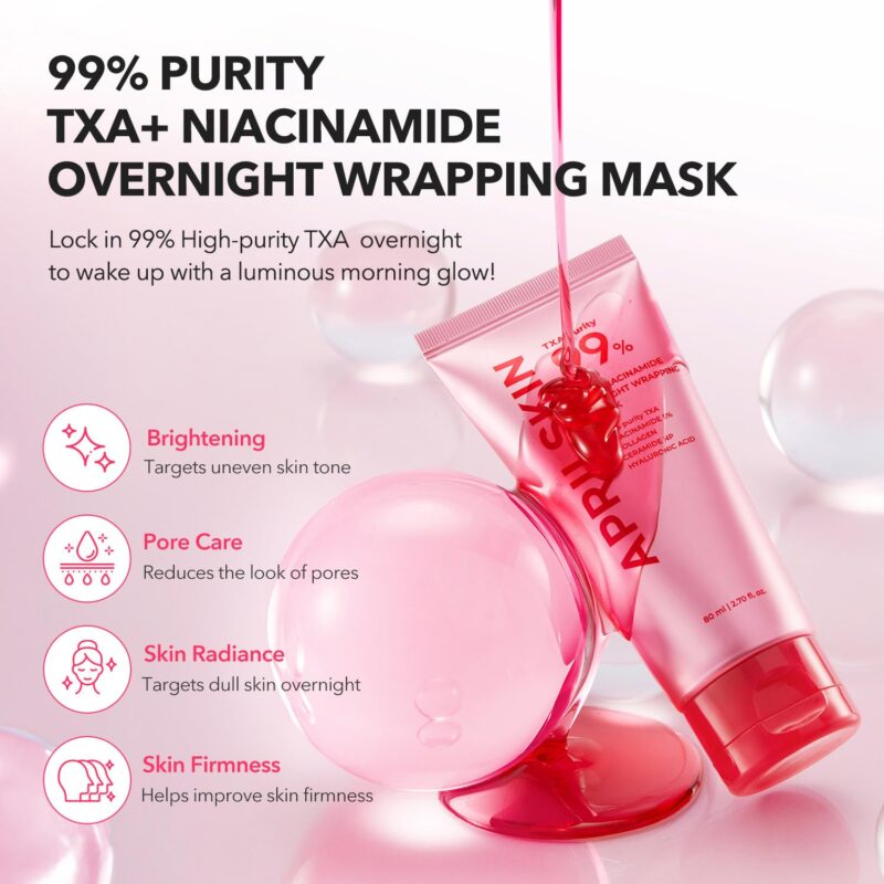 Aprilskin TXA Niacinamide 99 Night Wrapping Mask - 80ml - Image 3