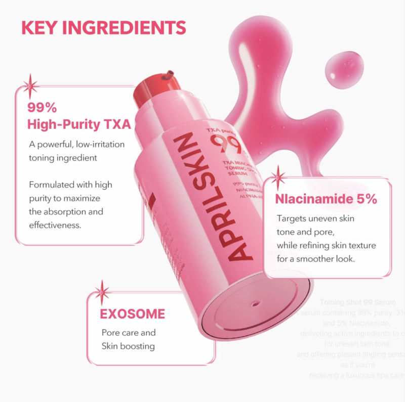 Aprilskin TXA Niacinamide Toning Shot 99 Serum - 30ml - Image 4