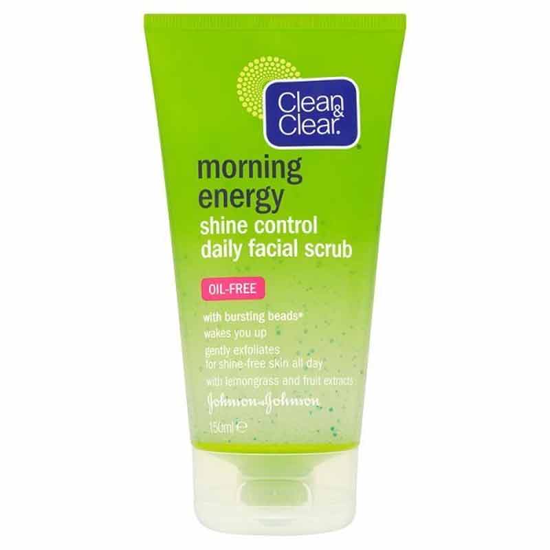 Clean & Clear Morning Energy Shine Control Daily Facial Scrub -150ml