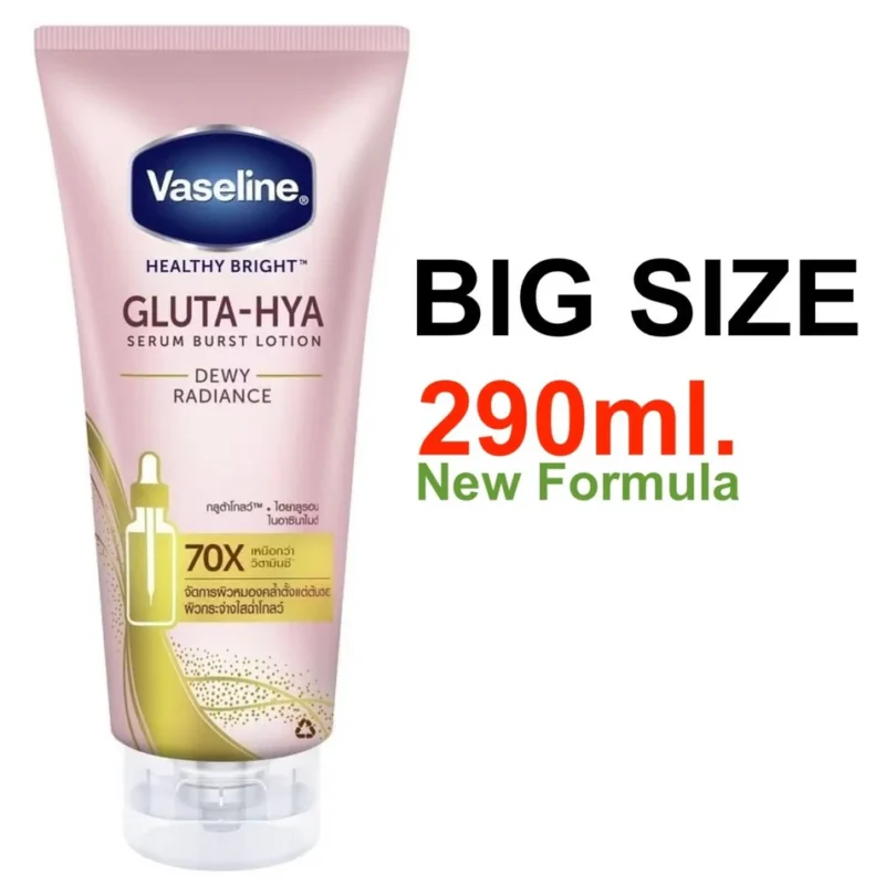 Vaseline Healthy Bright Gluta-Hya Dewy Radiance Serum Burst Lotion 290ml
