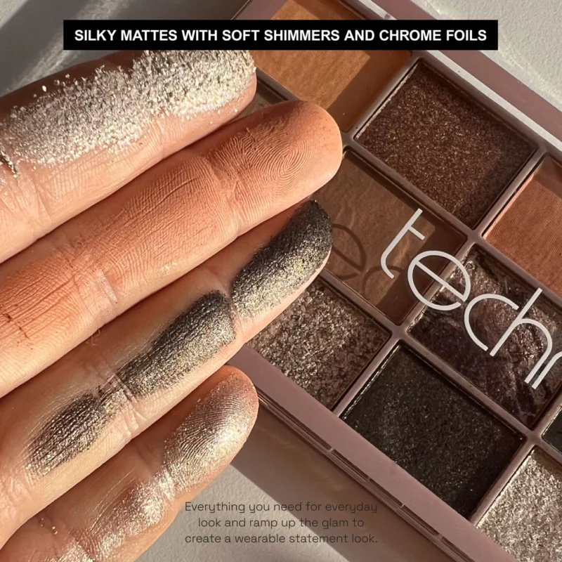 Technic Pressed Pigment Eyeshadow Palette- Smokey Quartz 30g - Image 4
