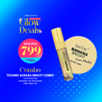 Technic Banana Bright Combo - ( Technic Banana Bright Loose Powder- 10g + Technic Banana Bright Lowlighter 8ml )