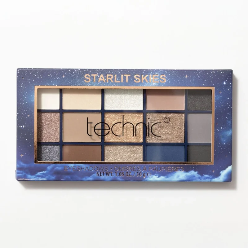 Technic Pressed Pigment Eyeshadow Palette – Starlit Skies 29.3g