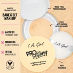 L.A.Girl Pro Setting Brightening Loose Setting Powder 5g - Translucent GLP735 - Image 3