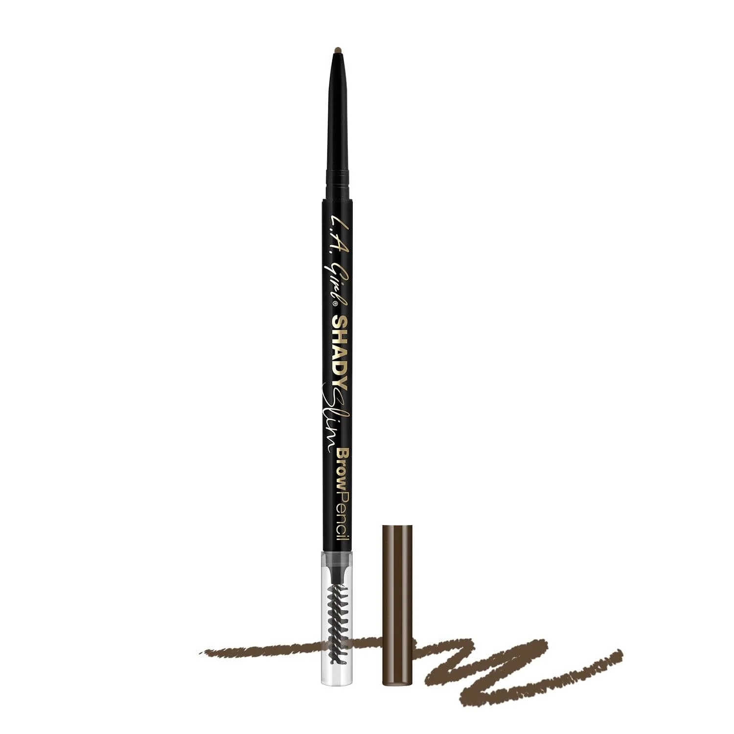 L.A.Girl Shady Slim Brow Pencil .08g - Medium Brown GB356 L.A.Girl Shady Slim Brow Pencil .08g - Medium Brown GB356 - Image 1