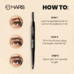 Mars Micro Precision Eye Brow Pencil 0.4g - Black - Image 2