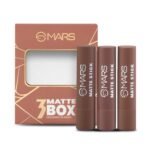 MARS 3 Matte Box Lipstick Set – Browns 04